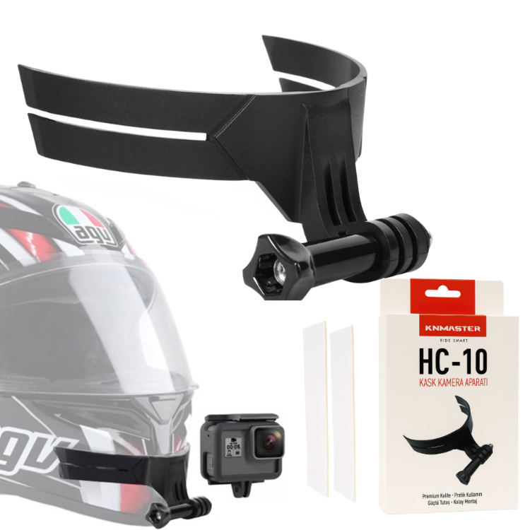 KNMASTER HC-10 | Motosiklet Kask Çene Aksiyon Kamera Tutucu