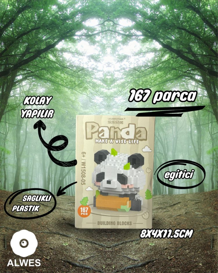 Kütüklü Panda Lego Seti