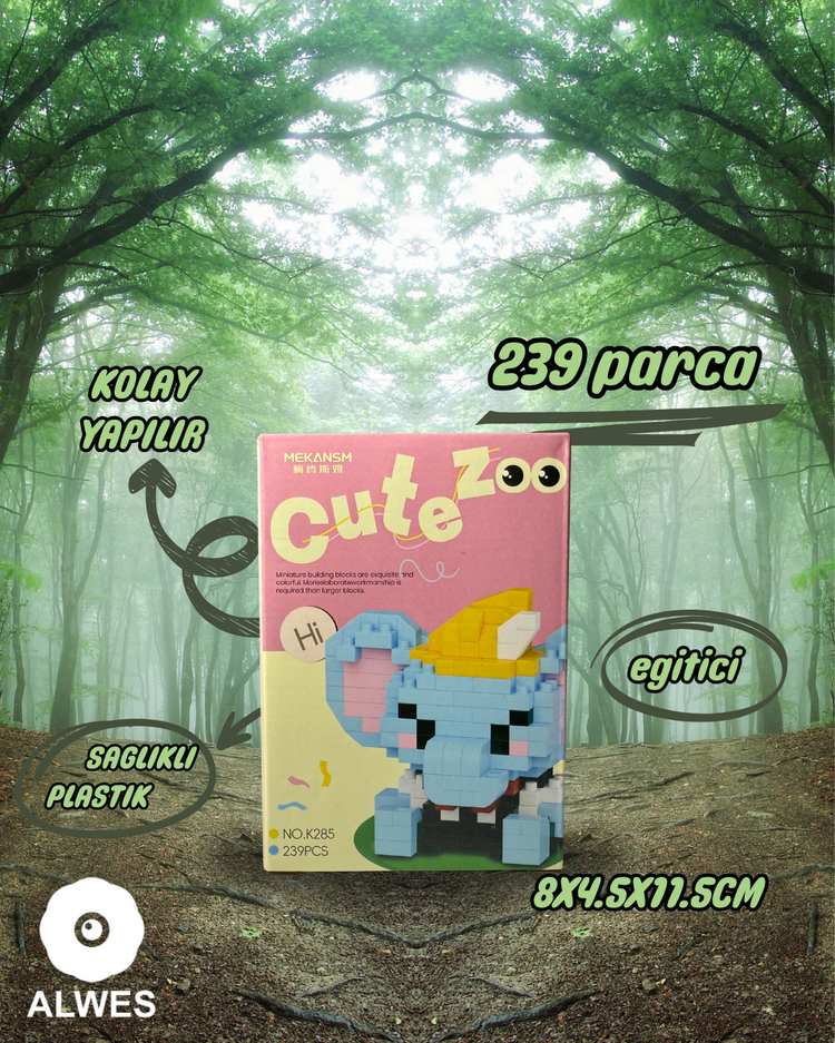 Fil Cute Zoo Lego Seti