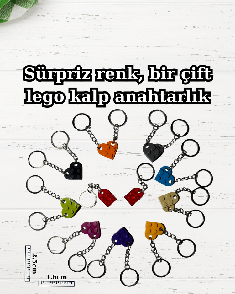 Kalp Anahtarlık Lego