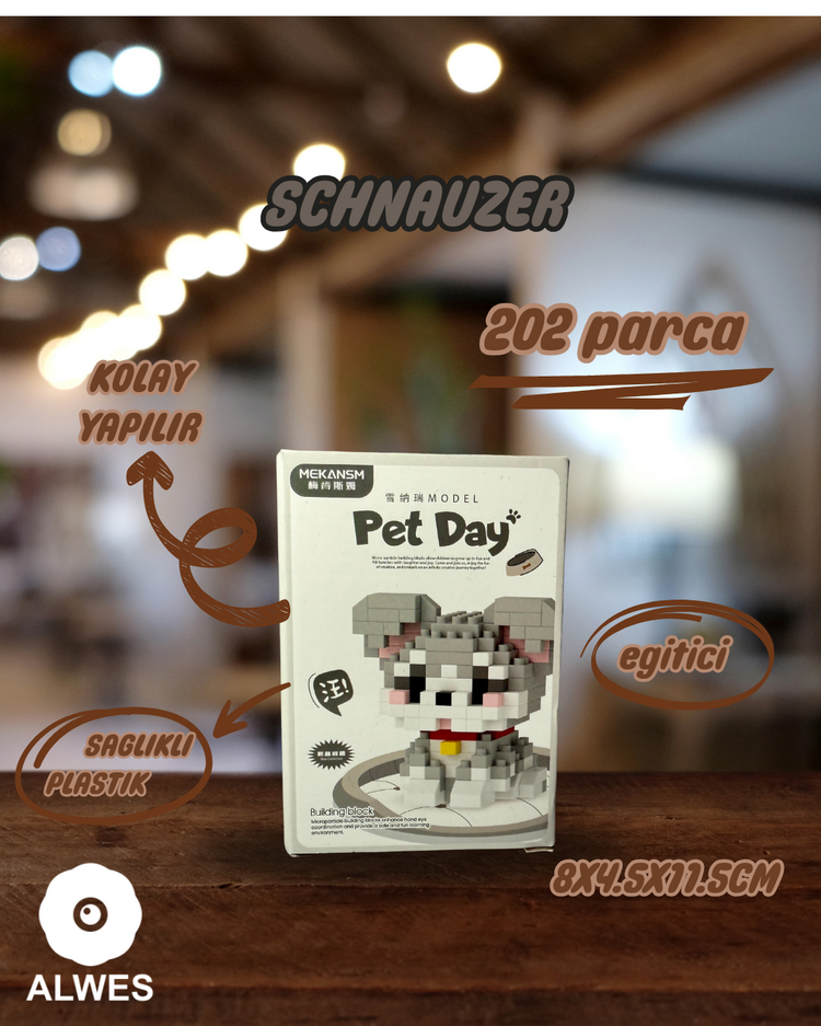 Schnauzer Köpek Lego