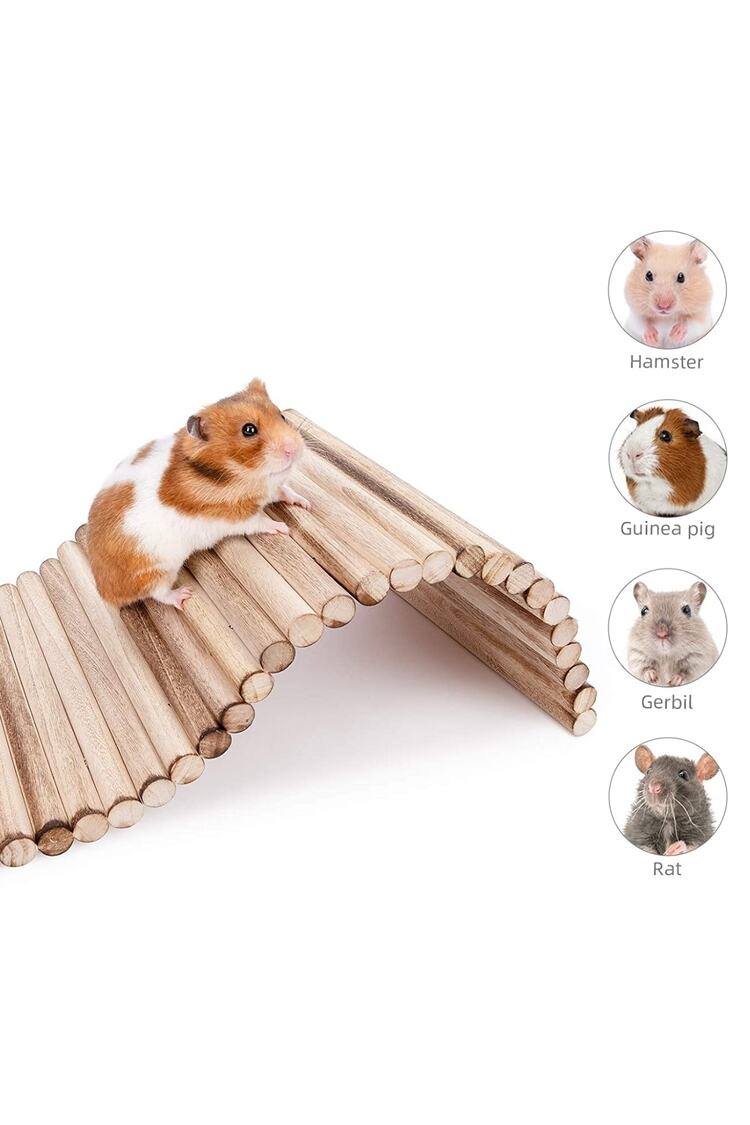 (40cm X 20cm) Hamster Gerbil Fare Sıçan Gine Domuzu Veya Diğer Küçük Hayvanlar Için Köprü Merdiveni