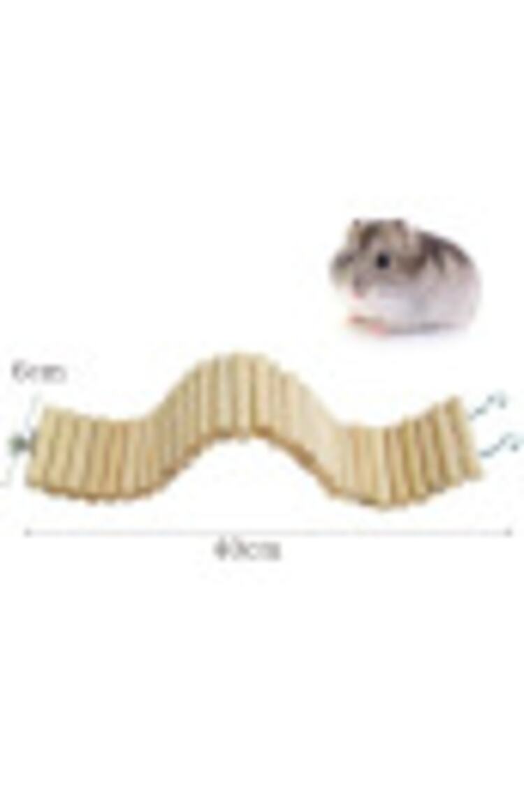 Hamster Uzun Ahşap Köprü, Cüce Hamster Bükülebilir Merdiven,