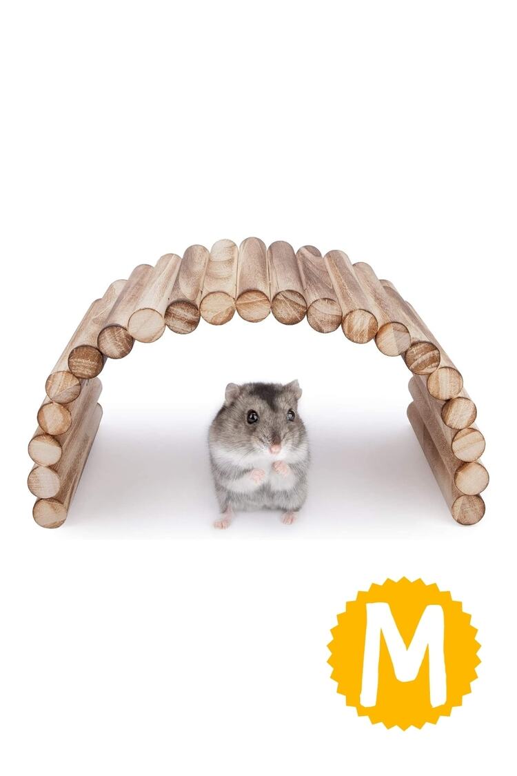 (30cm X 12cm) Hamster Gerbil Fare Sıçan Gine Domuzu Veya Diğer Küçük Hayvanlar Için Köprü Merdiveni
