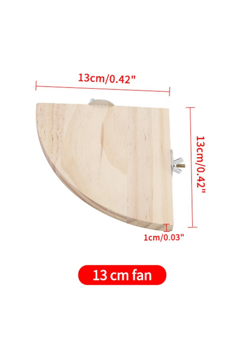 4'lü Set Pet Kuş Papağan Ahşap Platformu Standı - Hamster ve Küçük Hayvanlar İçin Oyuncak