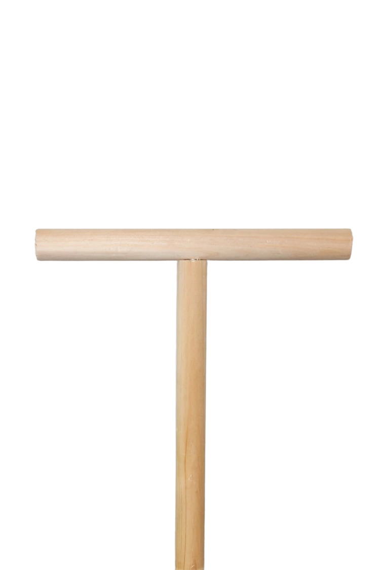 19.99cm T-Şekilli Ahşap Kuş Platformu - Küçük ve Orta Boy Papağanlar İçin