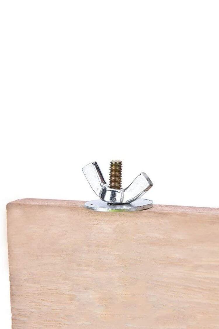 Kare Ahşap Stant 30cm X 30cm , Kafes Platformu, Muhabbet Kuşu Tüneği Tünek