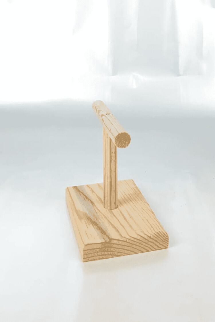 Ahşap Kuş Eğitim Standı Mini T