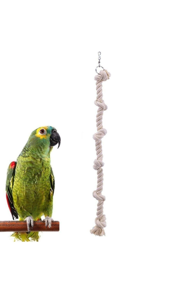 Papağan Kuş Stres Halatı | 40 cm | Kuş Kafesi Aksesuarı