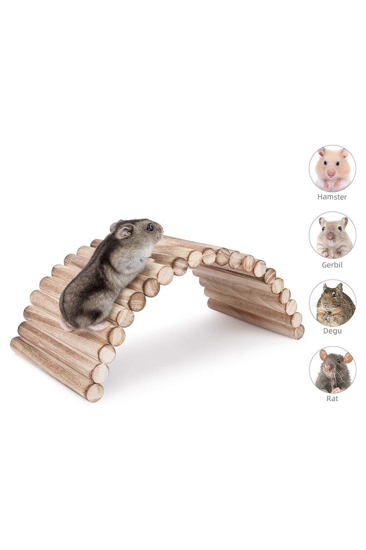 (30cm X 12cm) Hamster Gerbil Fare Sıçan Gine Domuzu Veya Diğer Küçük Hayvanlar Için Köprü Merdiveni