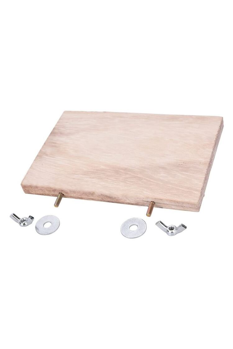 Kare Ahşap Stant 30cm X 30cm , Kafes Platformu, Muhabbet Kuşu Tüneği Tünek