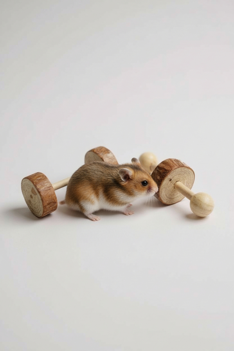 2'li Kemirgen Oyuncak Seti Hamster, Kobay ve Çinçilya için Egzersiz Oyuncağı