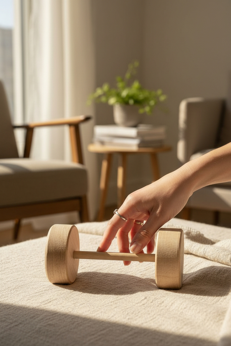 Kiln Kurutulmuş Çam “Dumbbell” Çiğneme Oyuncağı – Küçük Evcil Hayvanlar İçin 2’li Set