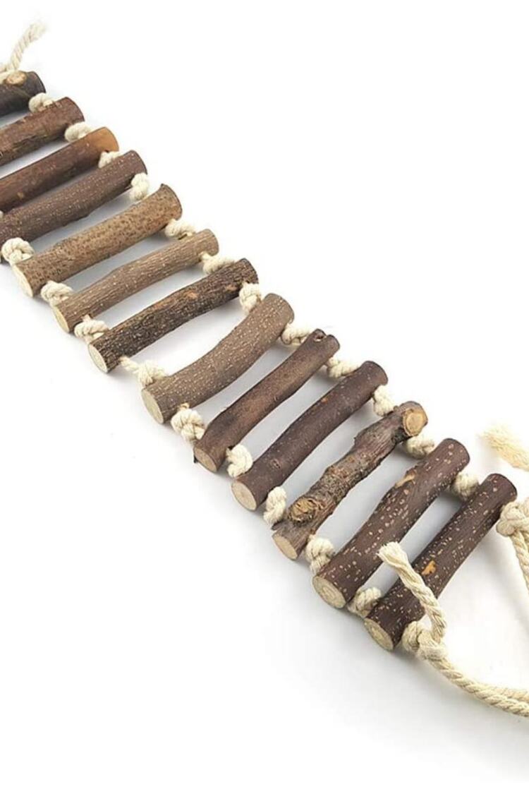 Kuşlar Için Oyuncak Ahşap Merdiven
