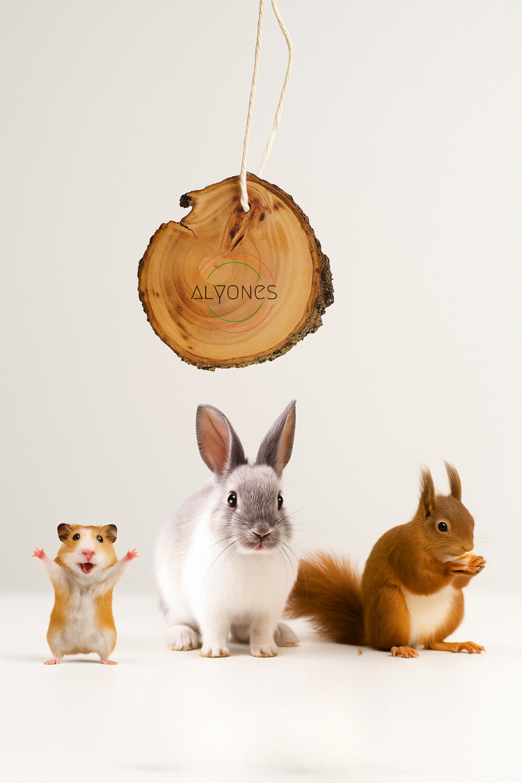 Doğal Ahşap Kemirme Oyuncağı – Hamster ve Tavşanlar için Sağlıklı ve Dayanıklı Oyuncak