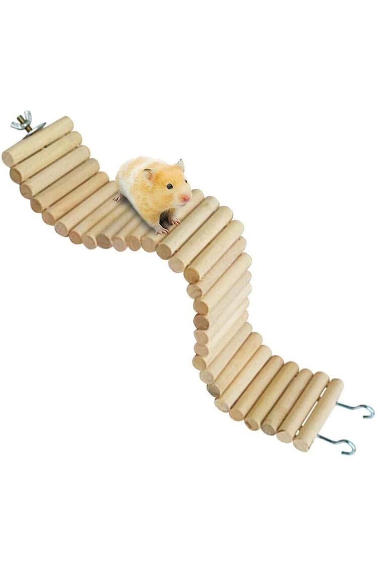 Hamster Uzun Ahşap Köprü, Cüce Hamster Bükülebilir Merdiven,