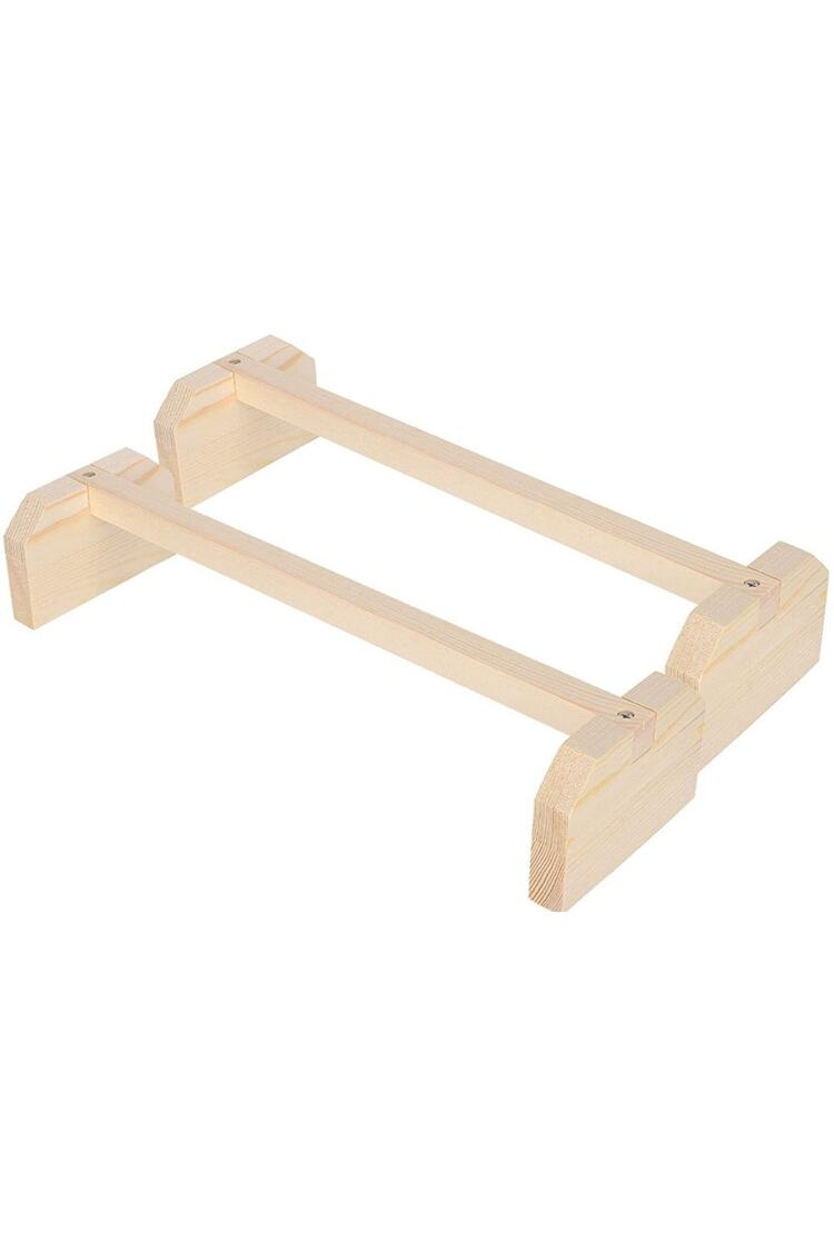 Ikili Set 40 X 12 X 8cm Ahşap Tavuklar Tüneme Standı, Büyük Kuş Standı, Pet Tavuk Büyük Kuş Için