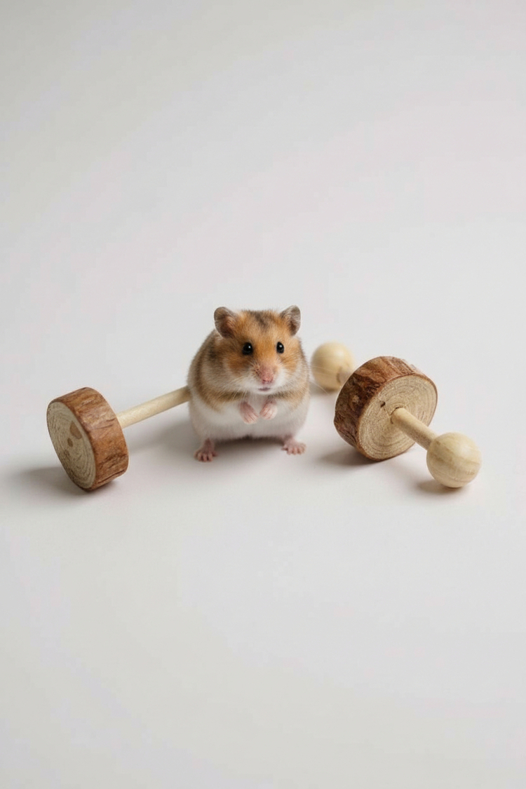 2'li Kemirgen Oyuncak Seti Hamster, Kobay ve Çinçilya için Egzersiz Oyuncağı