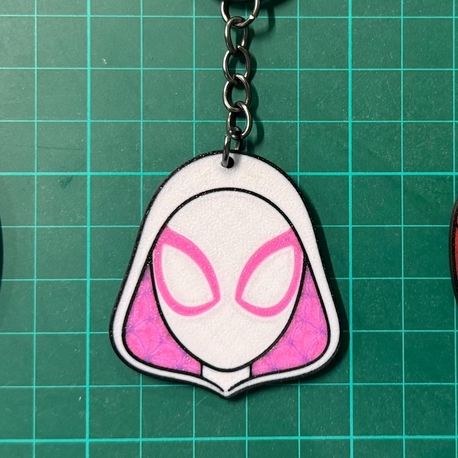 Spider-Man Maske Tasarımlı Özel Kesim Anahtarlık