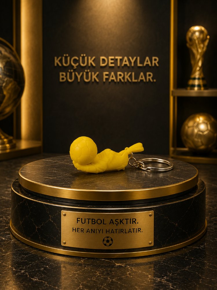 altın krampon anahtarlık