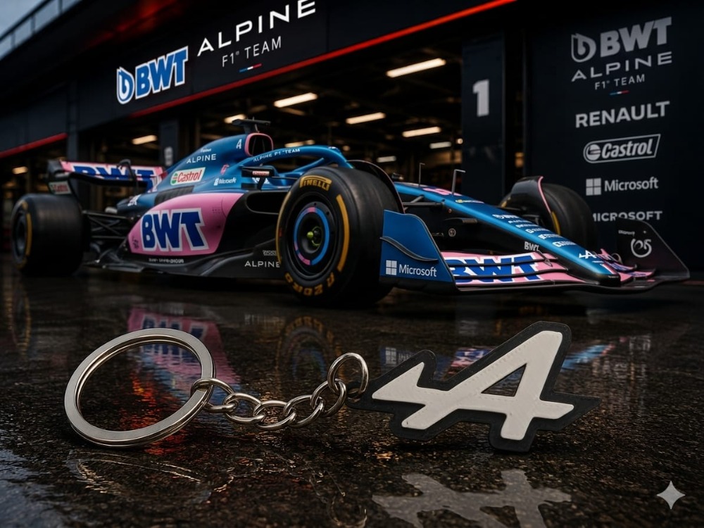 Alpine F1 Logo Anahtarlık