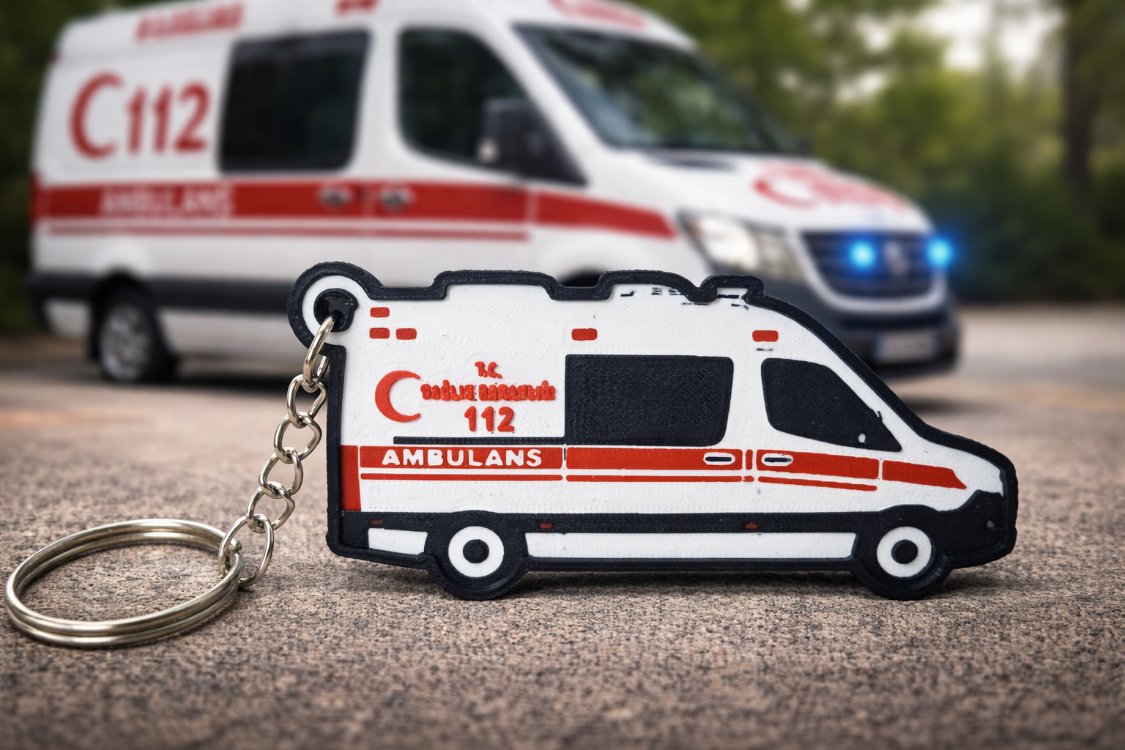  112 Ambulans Anahtarlık