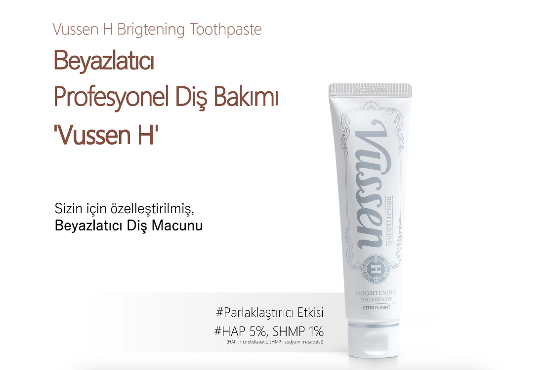 Vussen H Premium Diş Macunu | Lüks Bakım & Parlak Gülüş