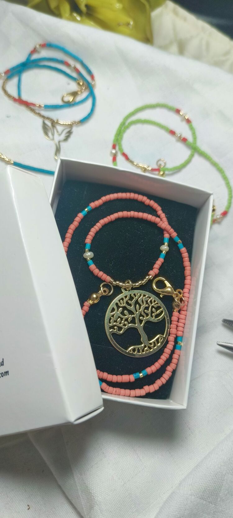Hayat ağaci gümüş kolye
