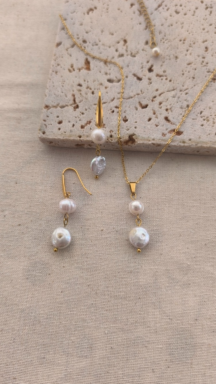 No:02 İnci İkili Set - Duru 