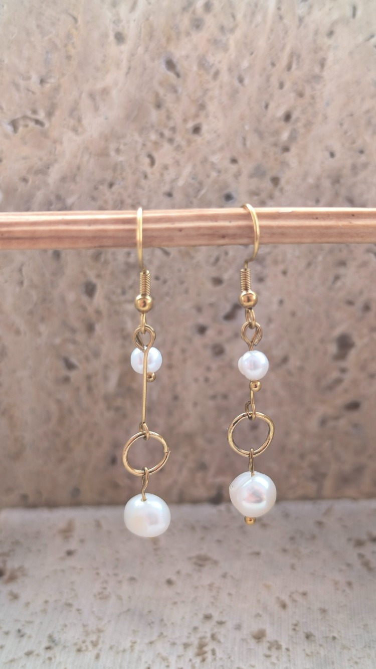 No: 09 Sallantılı İnci Küpe – Duru 