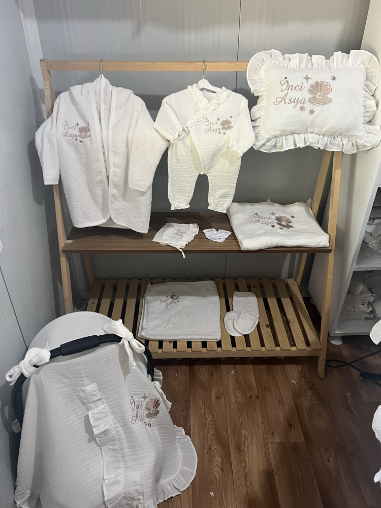 Müslin set ve bornoz seti