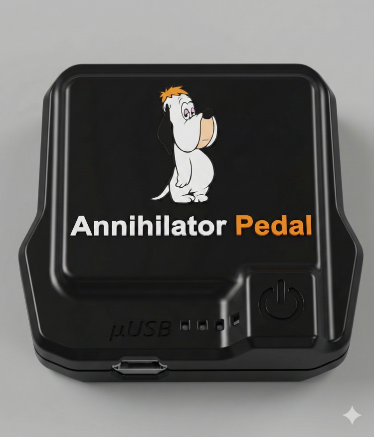 AnnihilatorPedal Gelişmiş Donanım Cihazı + USB Kablo + 60 Günlük Key + Annihilator Kupa Bardak