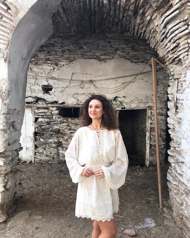 Bağcık Detay Boho Elbise