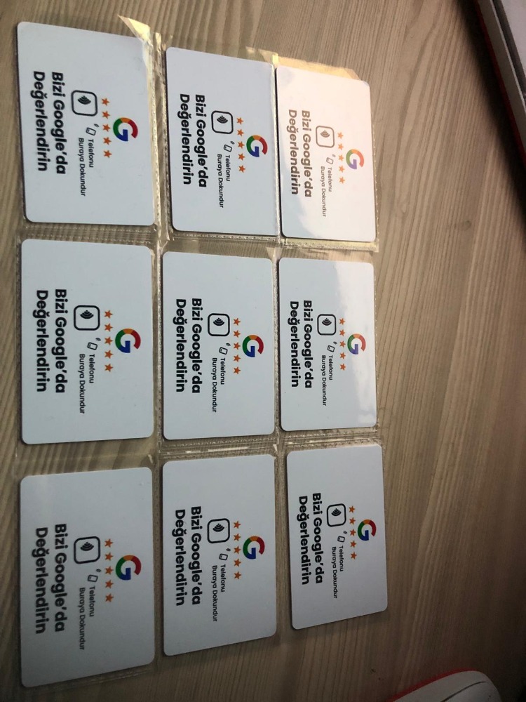 Google Yorum Kartı — NFC Temaslı Yorum Toplama Kartı
