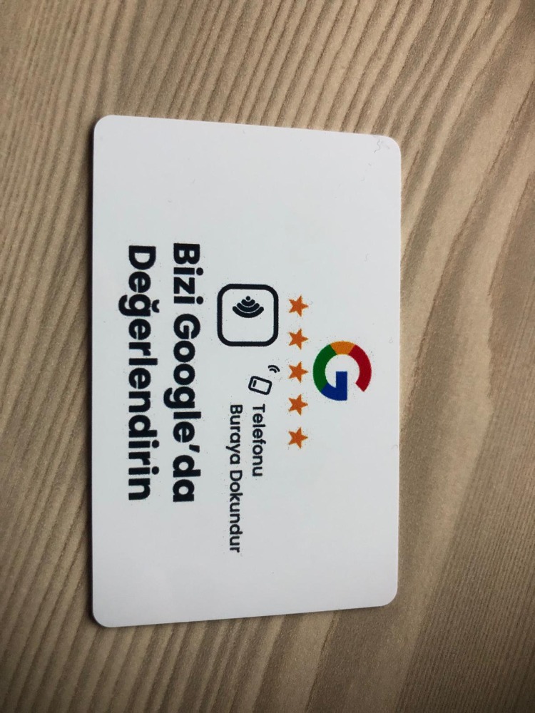 Google Yorum Kartı — NFC Temaslı Yorum Toplama Kartı
