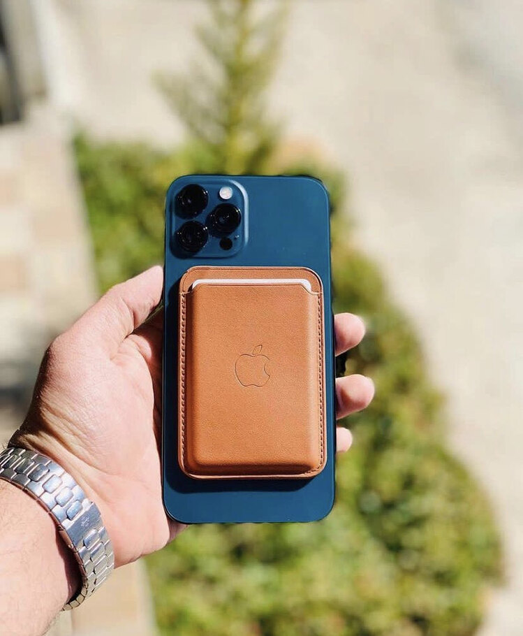 İphone Magsafe animasyonlu Wallet deri cüzdan 