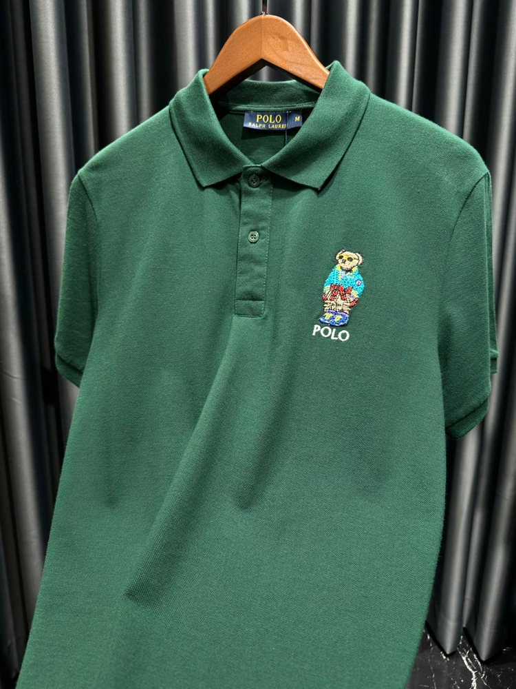 RL Premium Yeşil Bear Polo Yaka