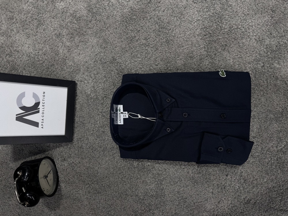 Lacoste Lacivert Oxford Kumaş Gömlek 