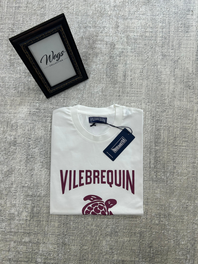 Vilebrequin Premium Beyaz Baskılı Tişört 