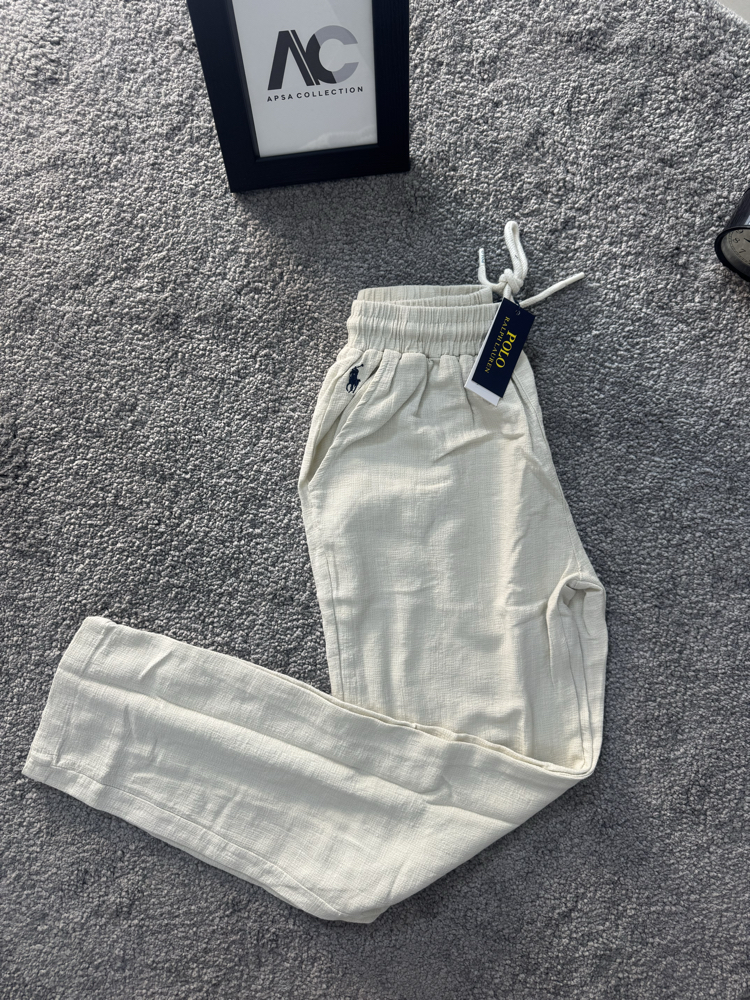 RL Premium Krem Keten Pantolon 