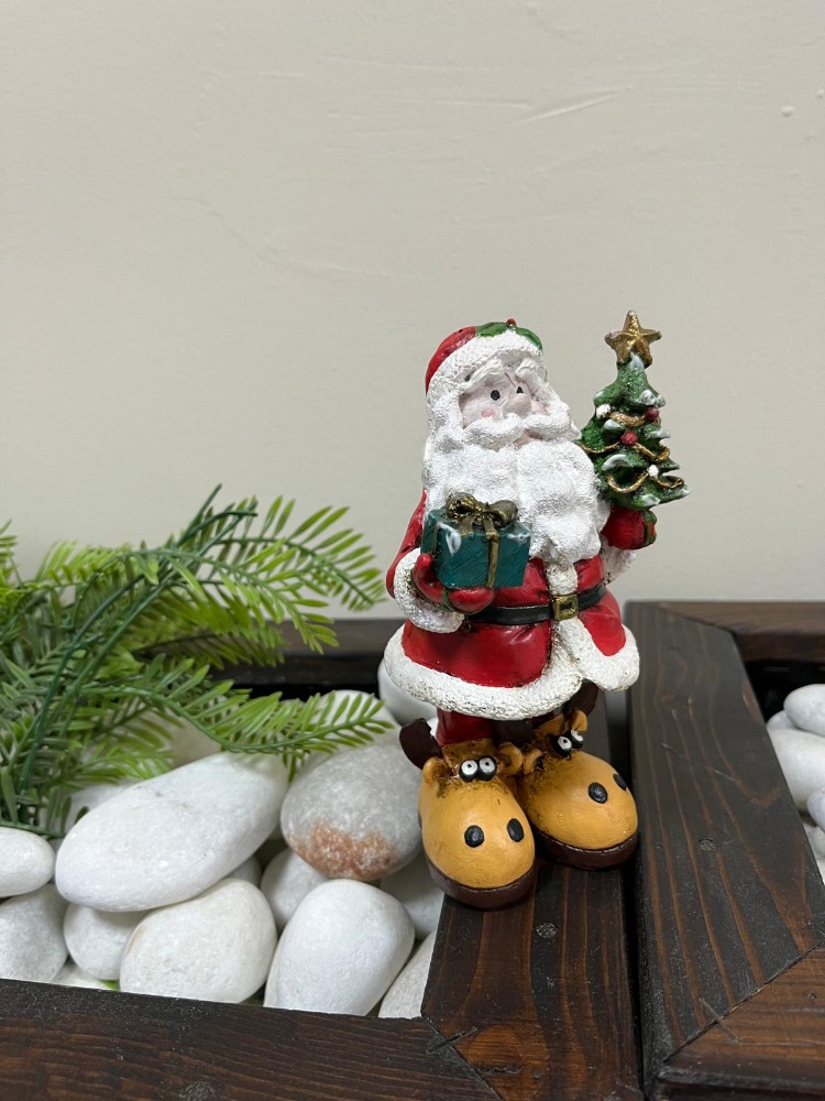 Yılbaşı Konseptli İkili Noel Baba Biblo