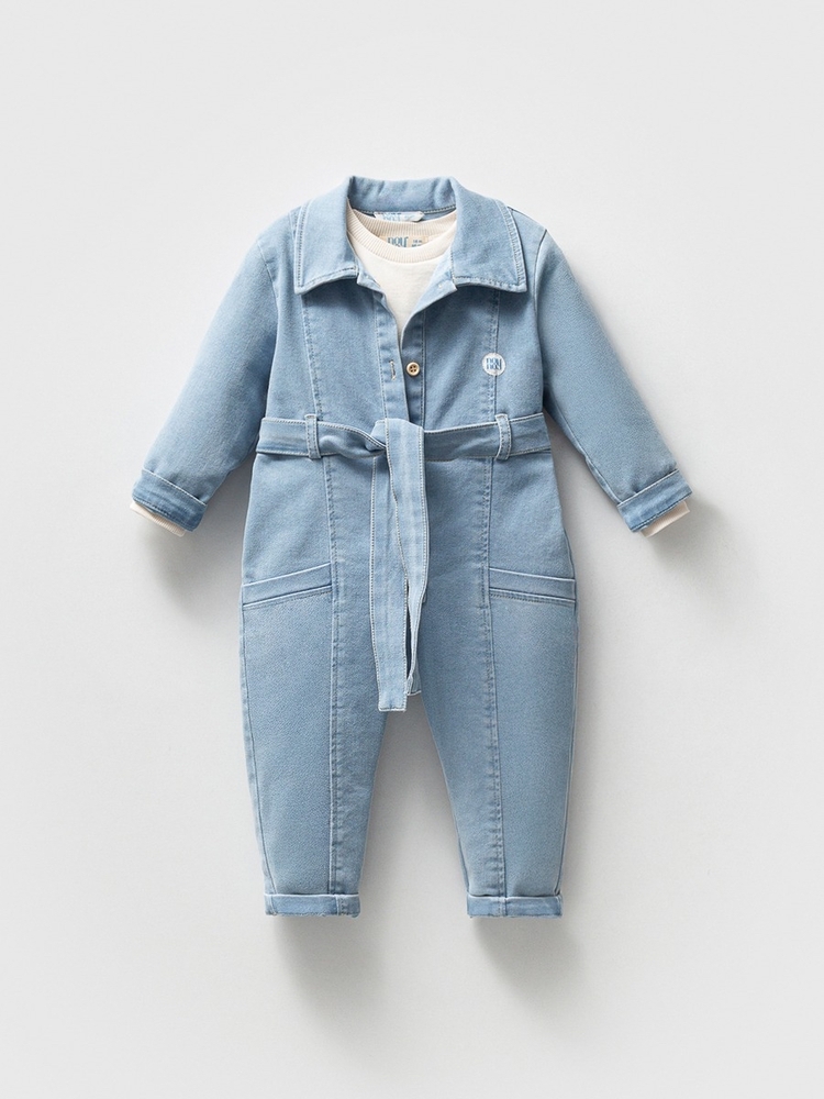 Denim tulum ve badi set