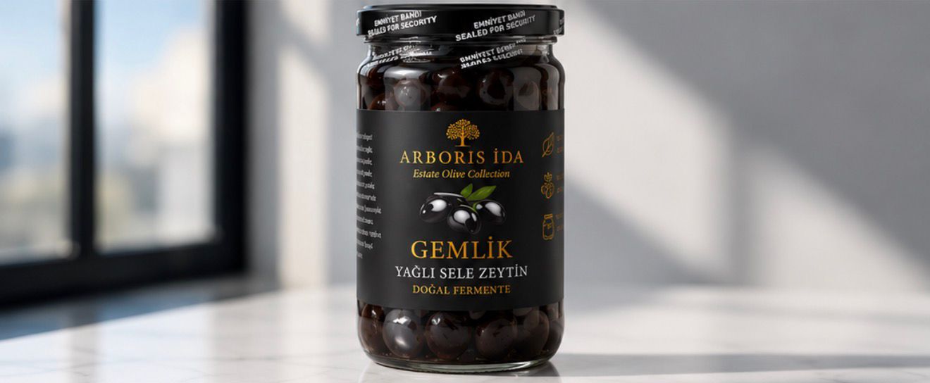 660 ml Olive Gemlik Yağlı Sele Zeytin Doğal Fermente