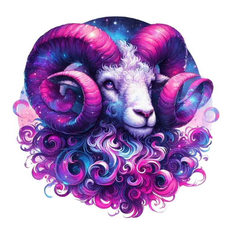 KOÇ (Aries) BURCU Kozmik Tasarımlı Kişiye Özel Porselen Bardak