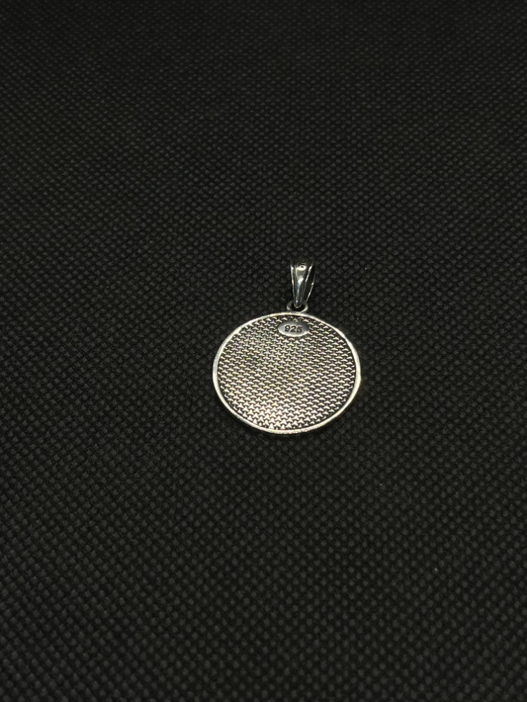 925 Ayar Gümüş Pusula (Compass) Erkek Kolye