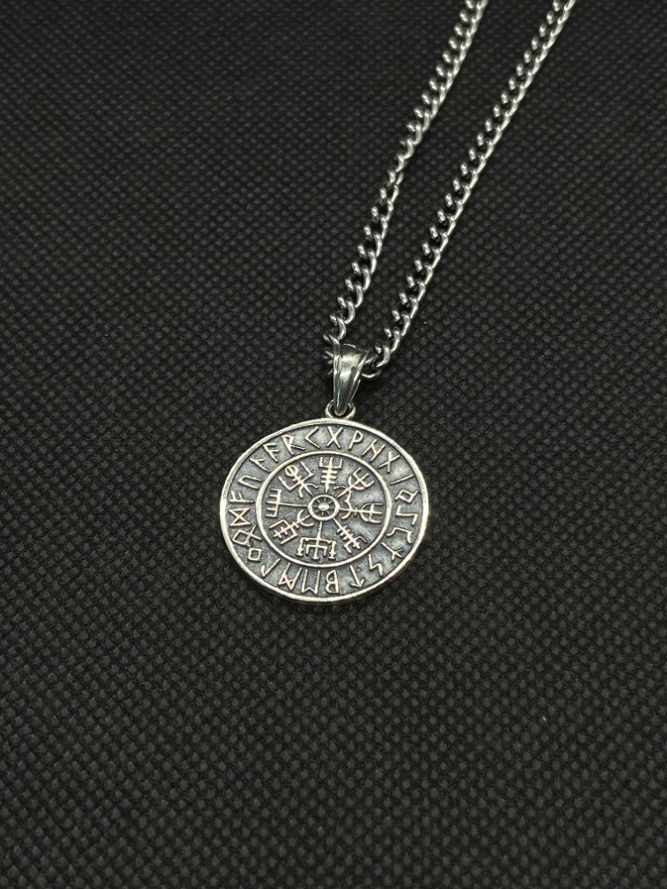 925 Ayar Gümüş Vegvisir (Viking Yol Gösterici)