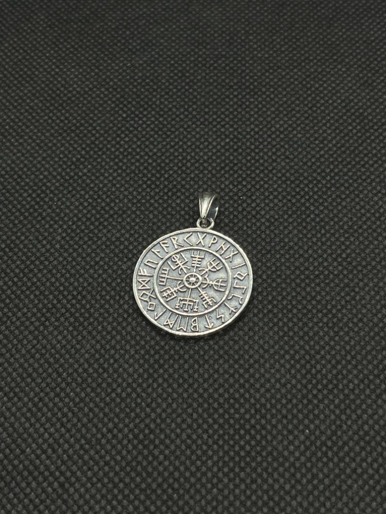 925 Ayar Gümüş Vegvisir (Viking Yol Gösterici)