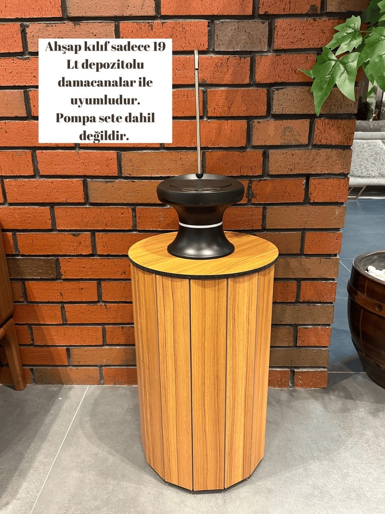 Bambu Ahşap Damacana Sebil Kılıf Kutu Örtü Saklama Kutusu