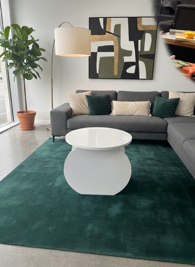 Modern Tasarım Orta Sehpa-Zigon Sehpa– Beyaz 50x44cm