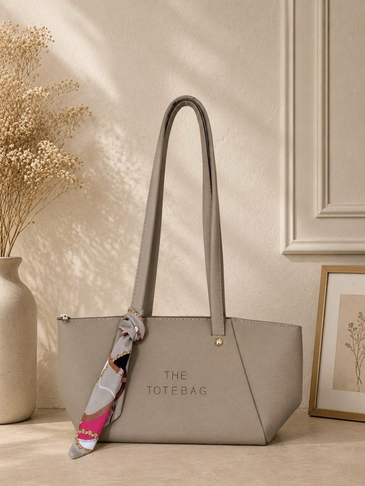 Totebag Fular Aksesuarlı Çanta ✨
